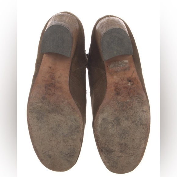 Isabel Marant Brown Dicker Suede Low Western Cowboy Boots sz 36.5 - Picture 9 of 9